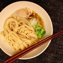 Close-up of served food in plate