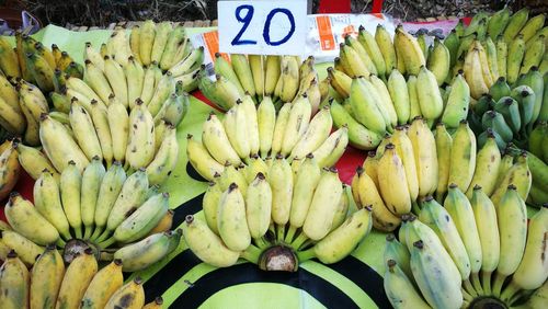 Full frame shot of fruits for sale in market