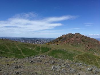 Panoramic view of landscape against sky