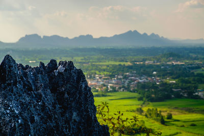 Scenic view of landscape against sky