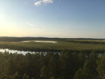 Scenic view of landscape against sky