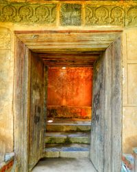 Close-up of closed door