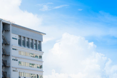 Low angle view of buildings against sky