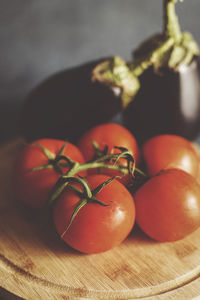 Close-up of fruits on table