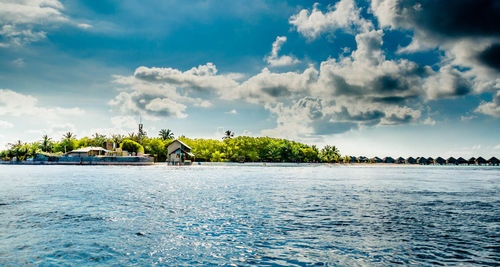 A resort in the maldives