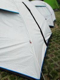 High angle view of tent