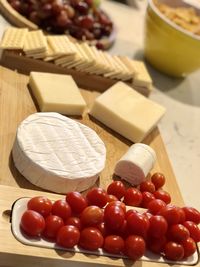 Close-up of food on table