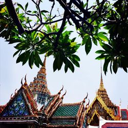 Low angle view of temple