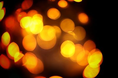 Defocused image of illuminated lights