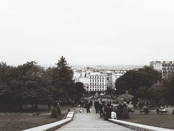 People walking in city