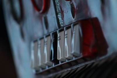 Close-up of accordion