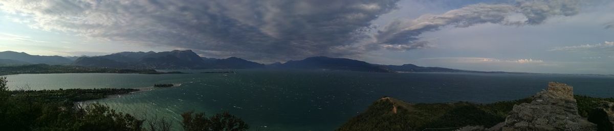 Panoramic view of sea against sky