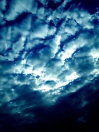Low angle view of cloudy sky