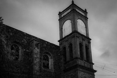 Low angle view of church against sky