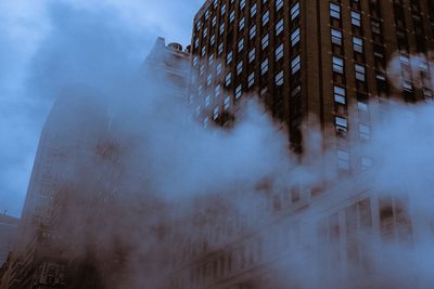 Low angle view of building in city