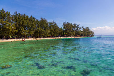 Scenic view of sea against sky