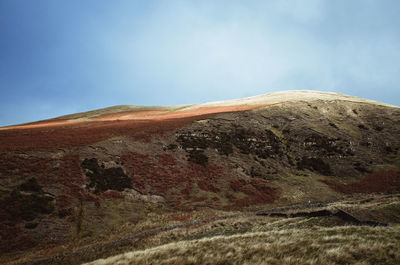 Scenic view of arid landscape against sky