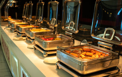 Close-up of food on table