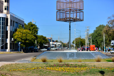 View of city against clear sky