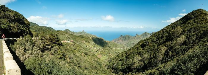 Panoramic view of landscape against sky