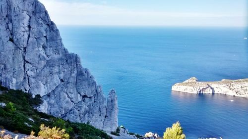 Scenic view of sea against sky