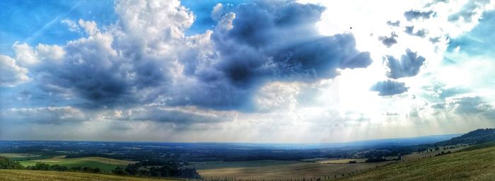 Panoramic view of landscape against sky