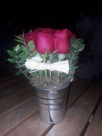 Close-up of potted plant on table