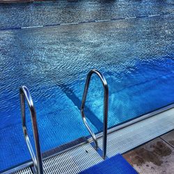 High angle view of swimming pool