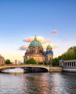 View of church at waterfront