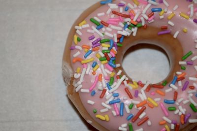 Close-up of cake on table