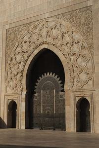 Close up of ornate door hassan ii mosque casablanca 