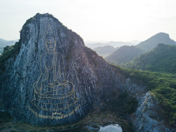 Scenic view of mountain against sky