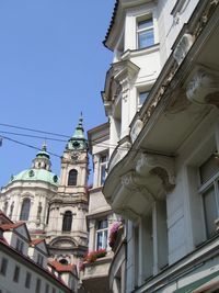 Low angle view of buildings against sky