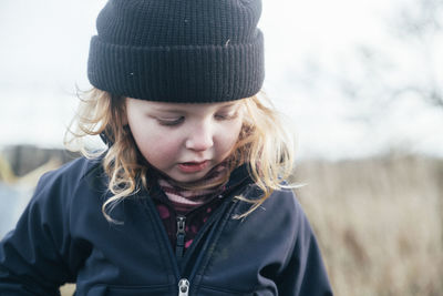 Girl looking away