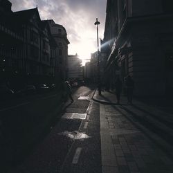 View of city street