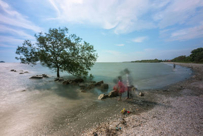 Scenic view of sea against sky