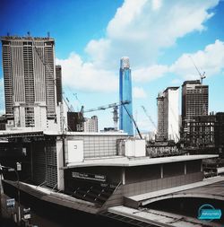 Low angle view of buildings against sky