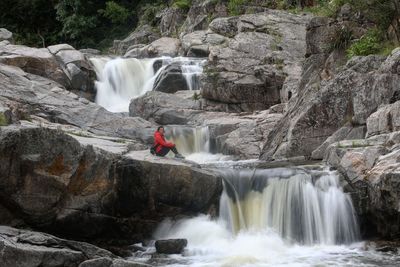 View of waterfall