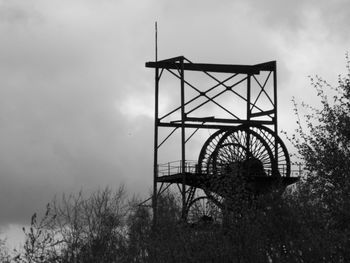 Low angle view of built structure against sky