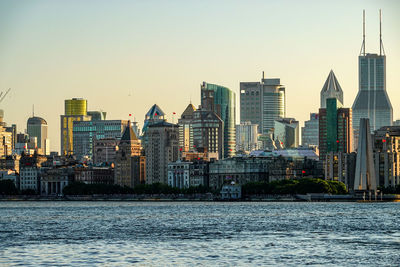 View of city at waterfront