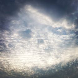 Low angle view of cloudy sky