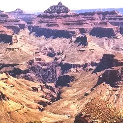Scenic view of rocky mountains