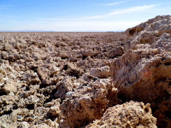 Scenic view of desert against sky