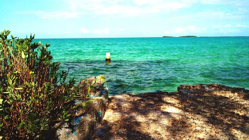 Scenic view of sea against sky