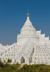 View of cathedral against clear blue sky