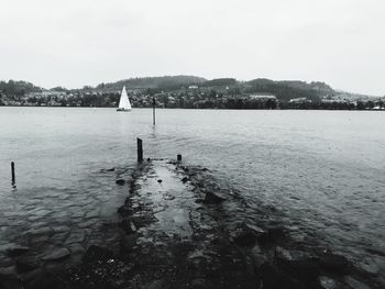 Scenic view of sea against sky