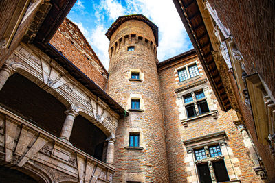 Low angle view of historic building