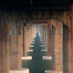 View of arched structure