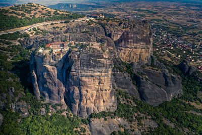 Aerial view of a valley