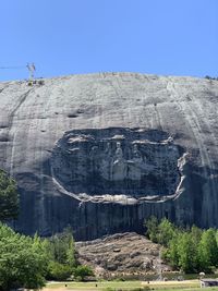 View of rock formations against sky